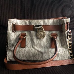 Michael Kors Medium Hamilton Signature Logo Purse